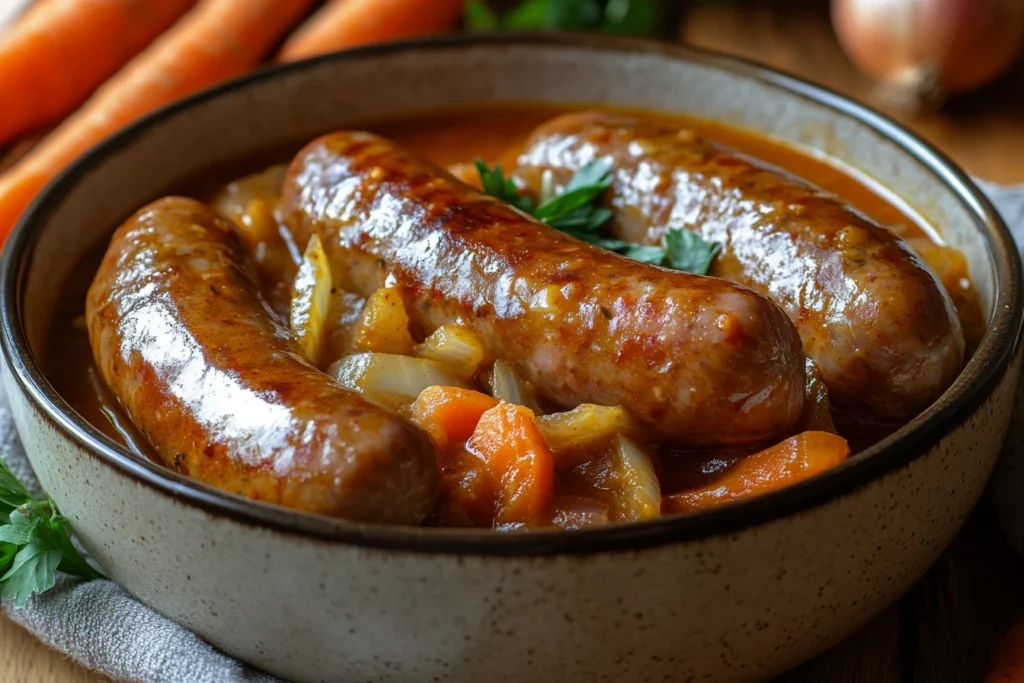 "What are curried sausages"