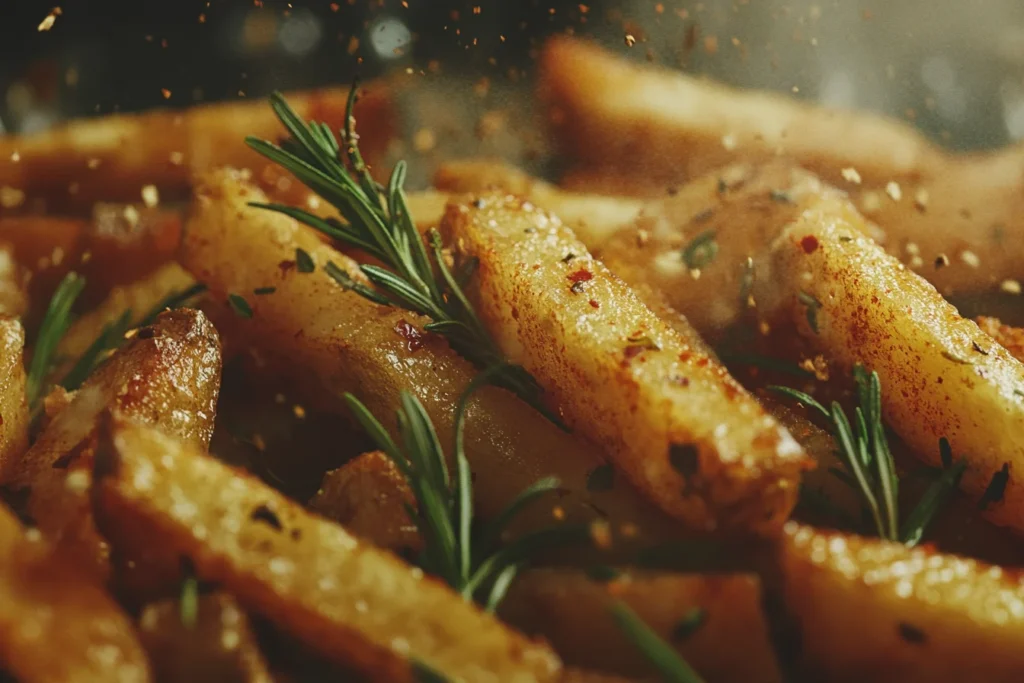 Fries Seasoned with Herbs and Spices