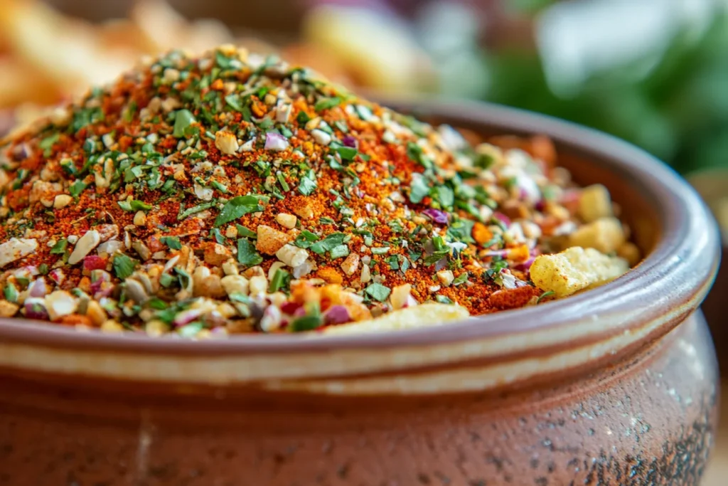 Fry seasoning in a bowl