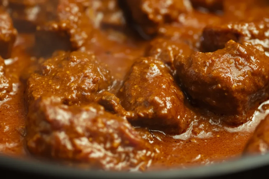 Cooking curried sausages