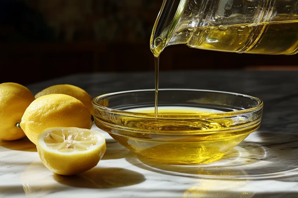 Lemon juice and vinegar for tenderizing
