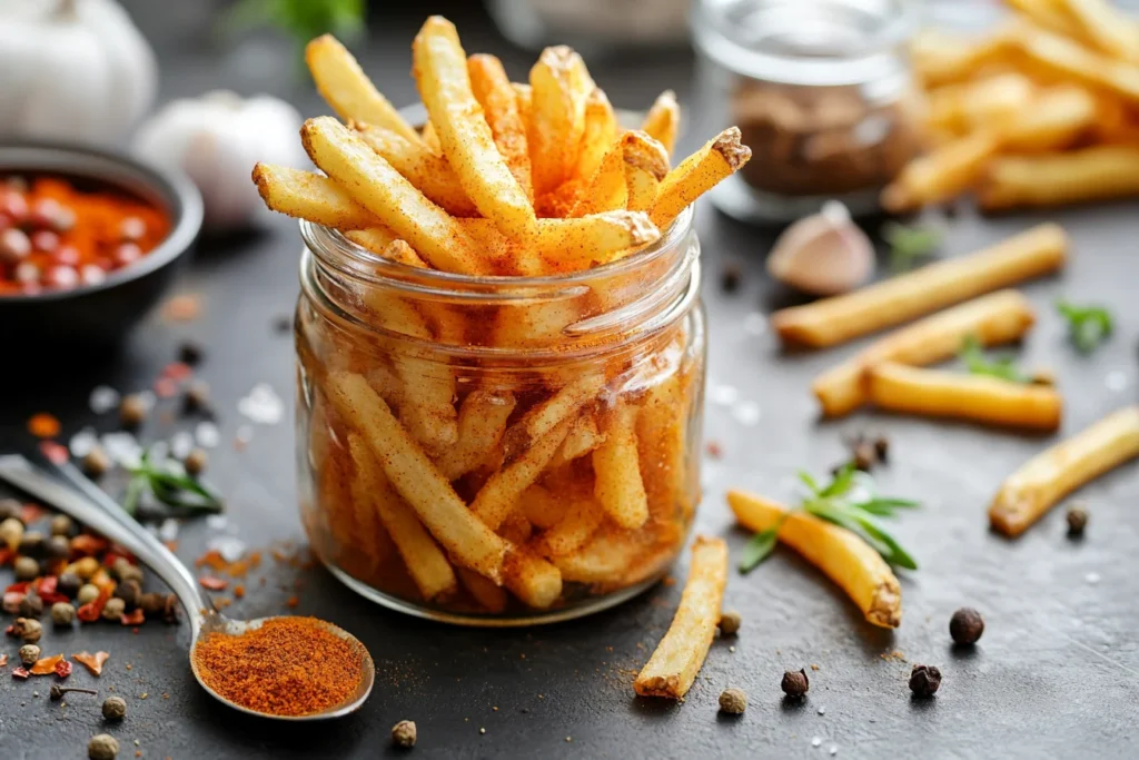 Homemade seasoning in jar