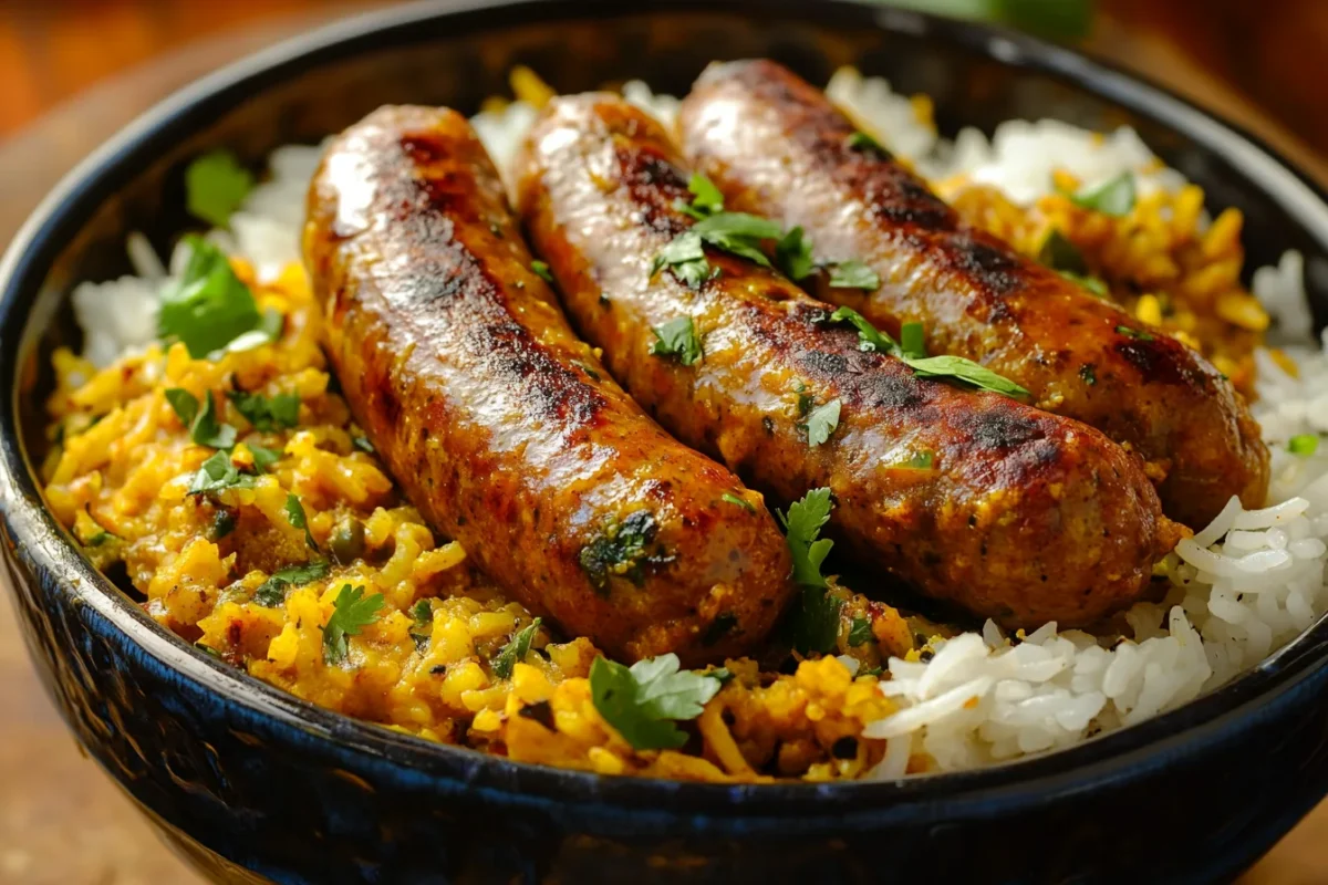 Which country invented curried sausages