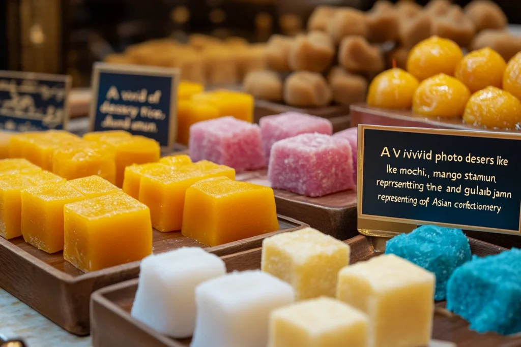 "Variety of Asian Desserts"