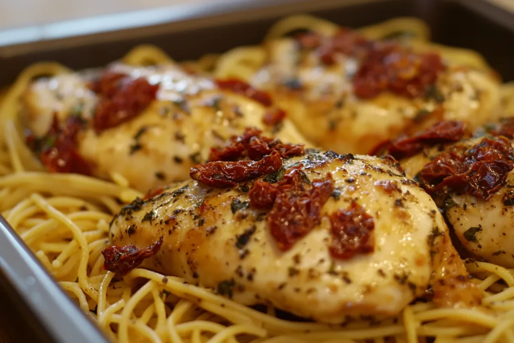 Plate of Marry Me Chicken Pasta