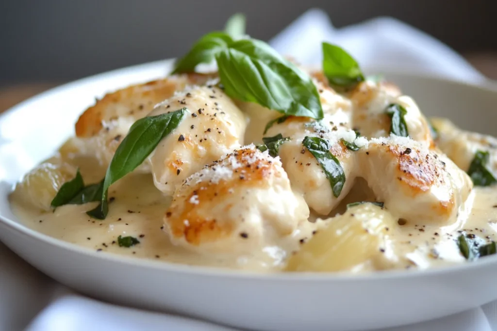 Marry Me Chicken Pasta plated dish