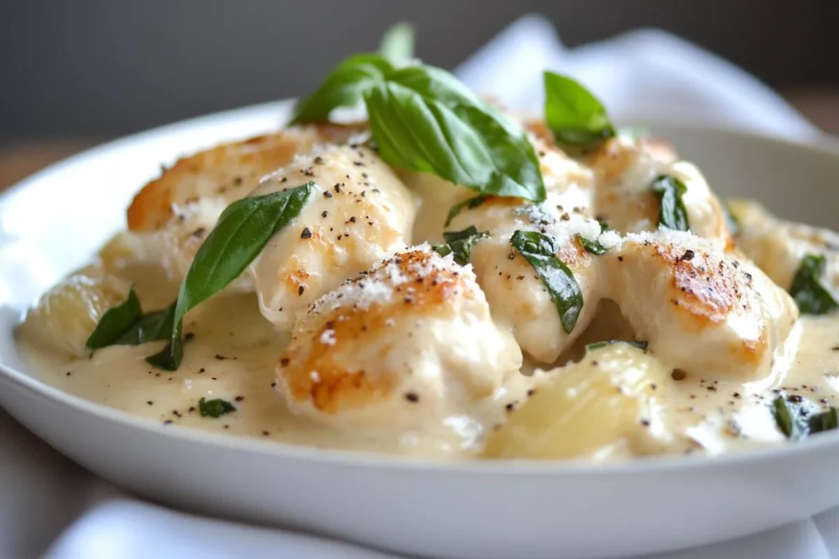 Marry Me Chicken Pasta plated dish