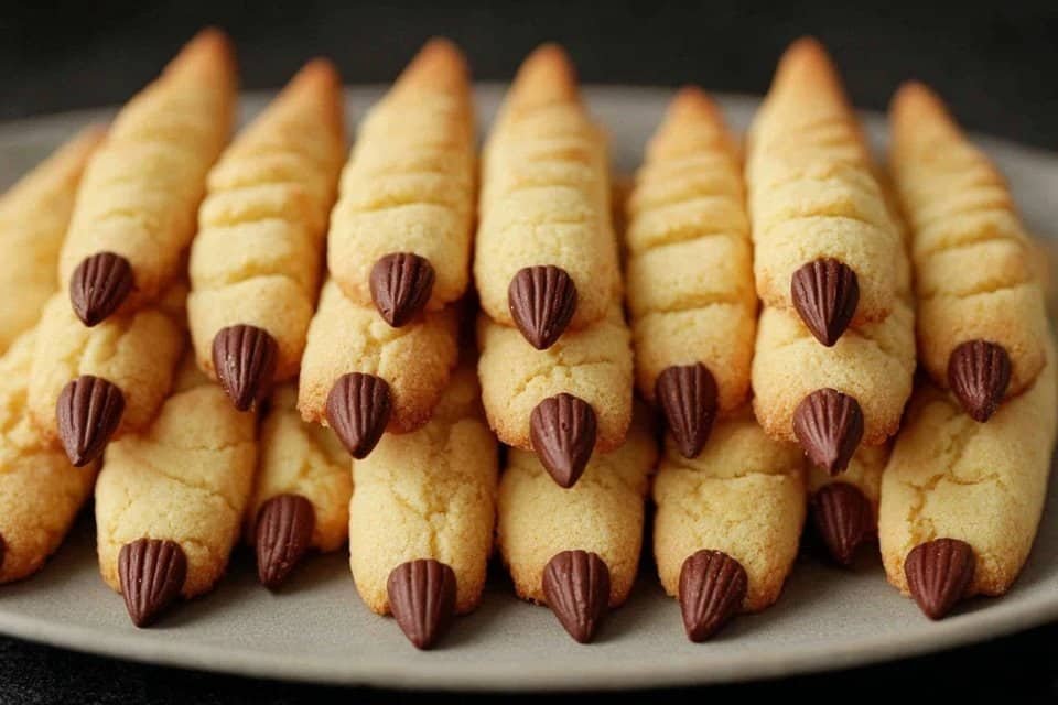 Easy Halloween Witch Finger Cookies