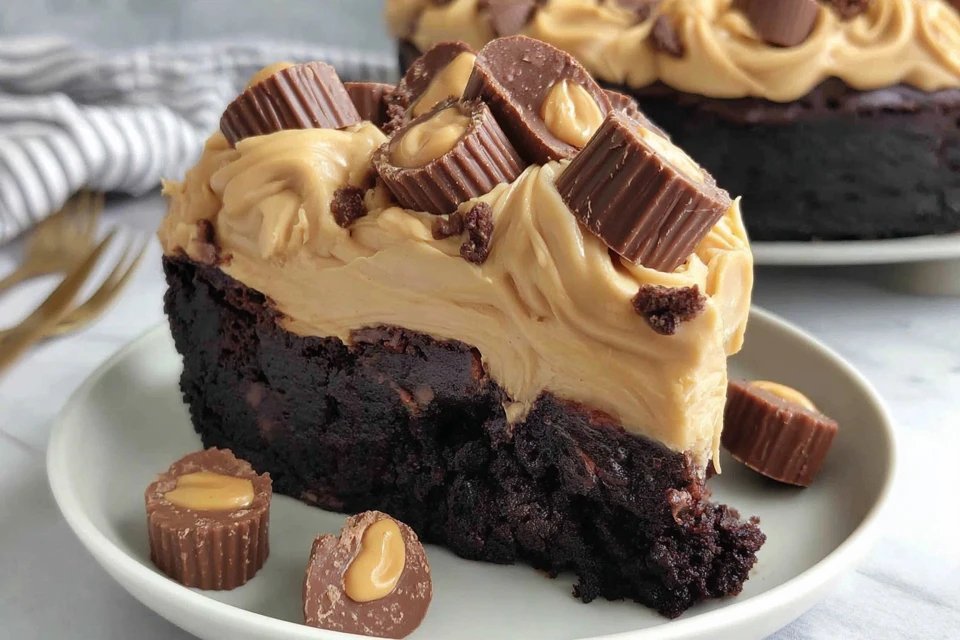 Easy Peanut Butter Chocolate Cake