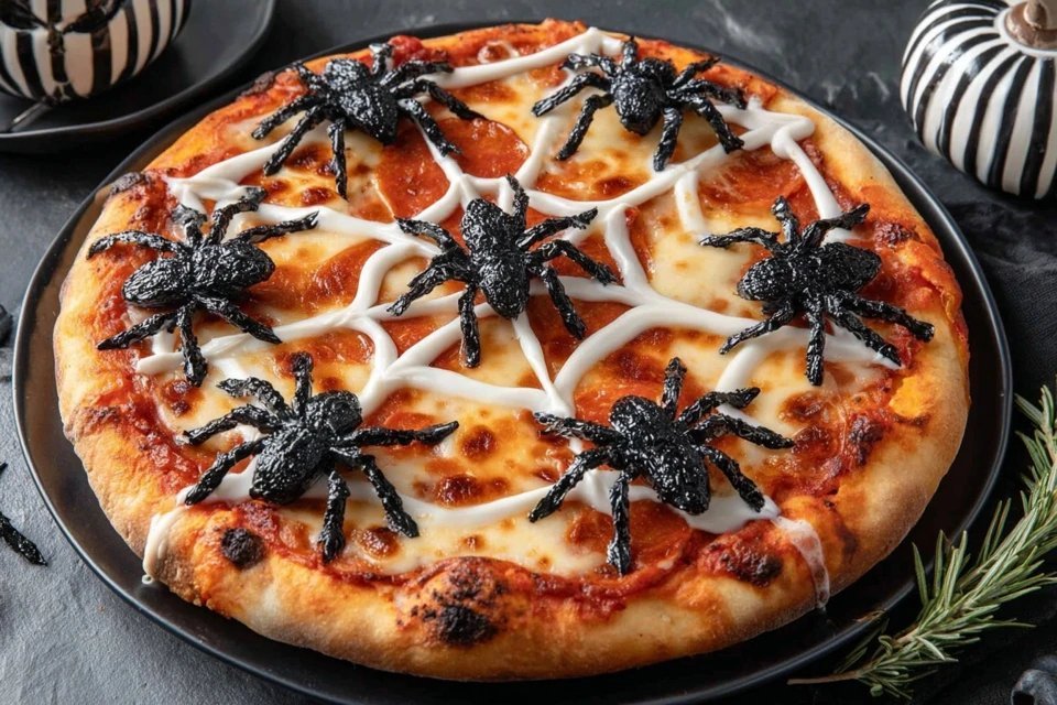Halloween Spider Web Pizza – The Ultimate Comfort Food Creation