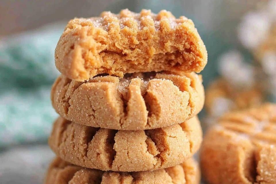 Soft & Chewy Peanut Butter Cookies
