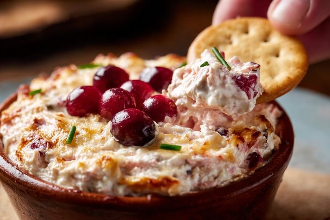 Cheesy Baked Cranberry Dip