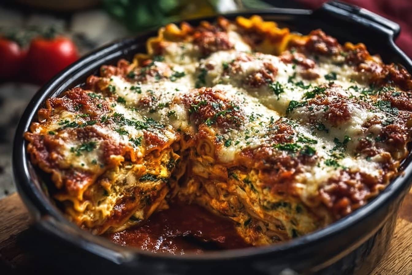 Slow Cooker Vegetable Lasagna