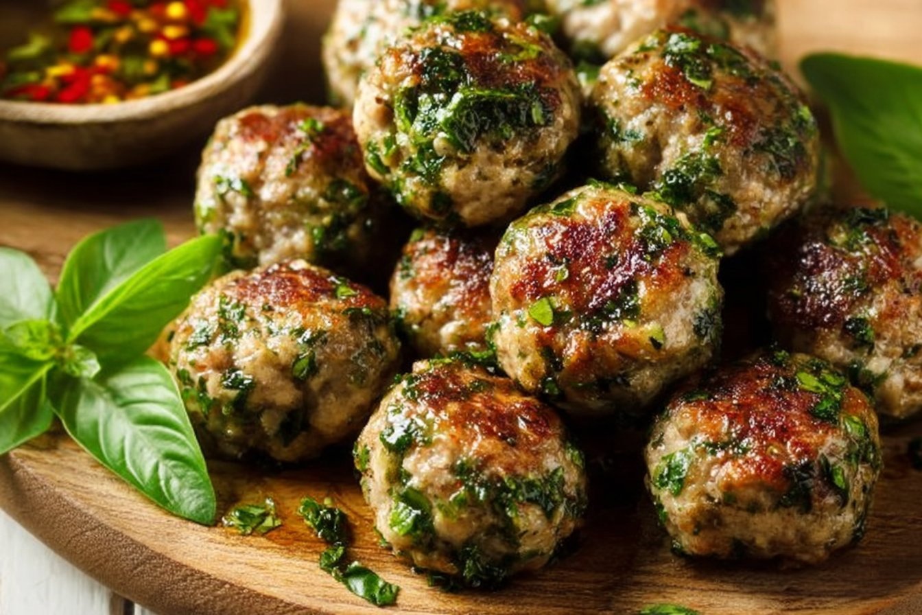 Easy Ground Turkey Meatballs With Fresh Herbs