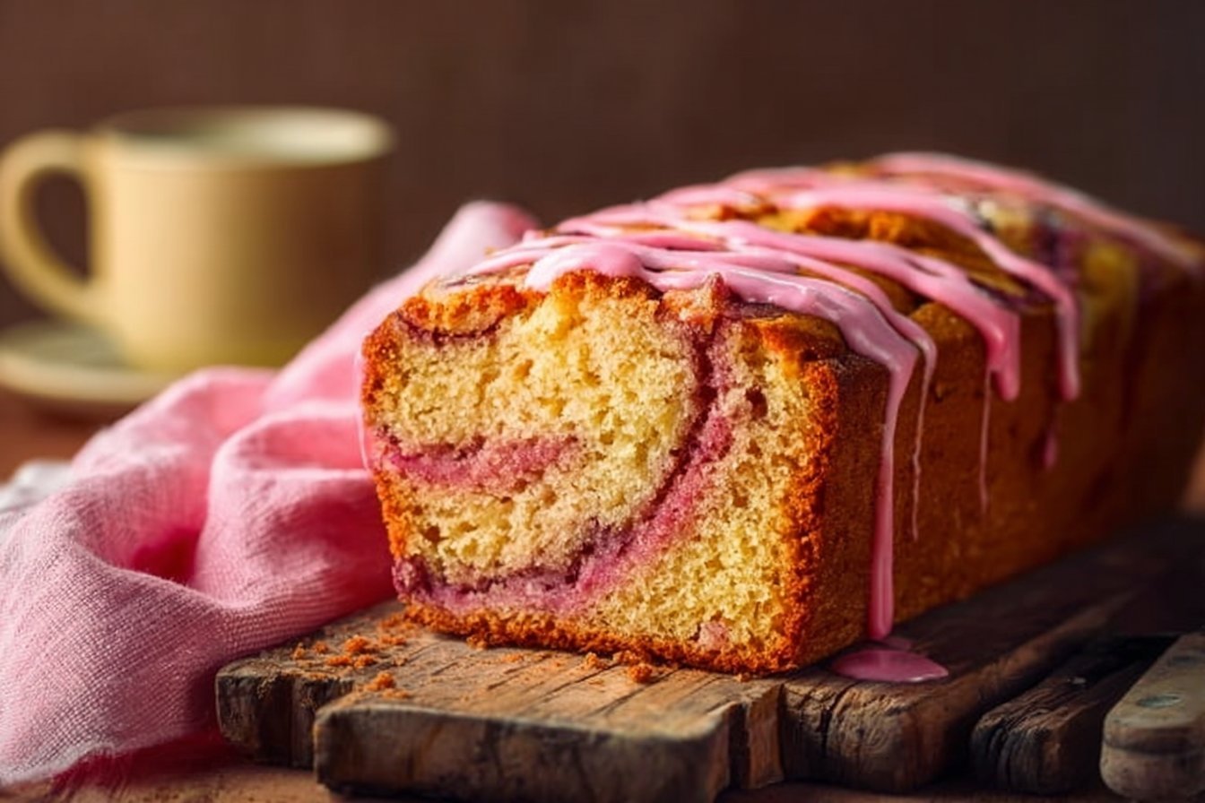 Pink Swirl Banana Bread