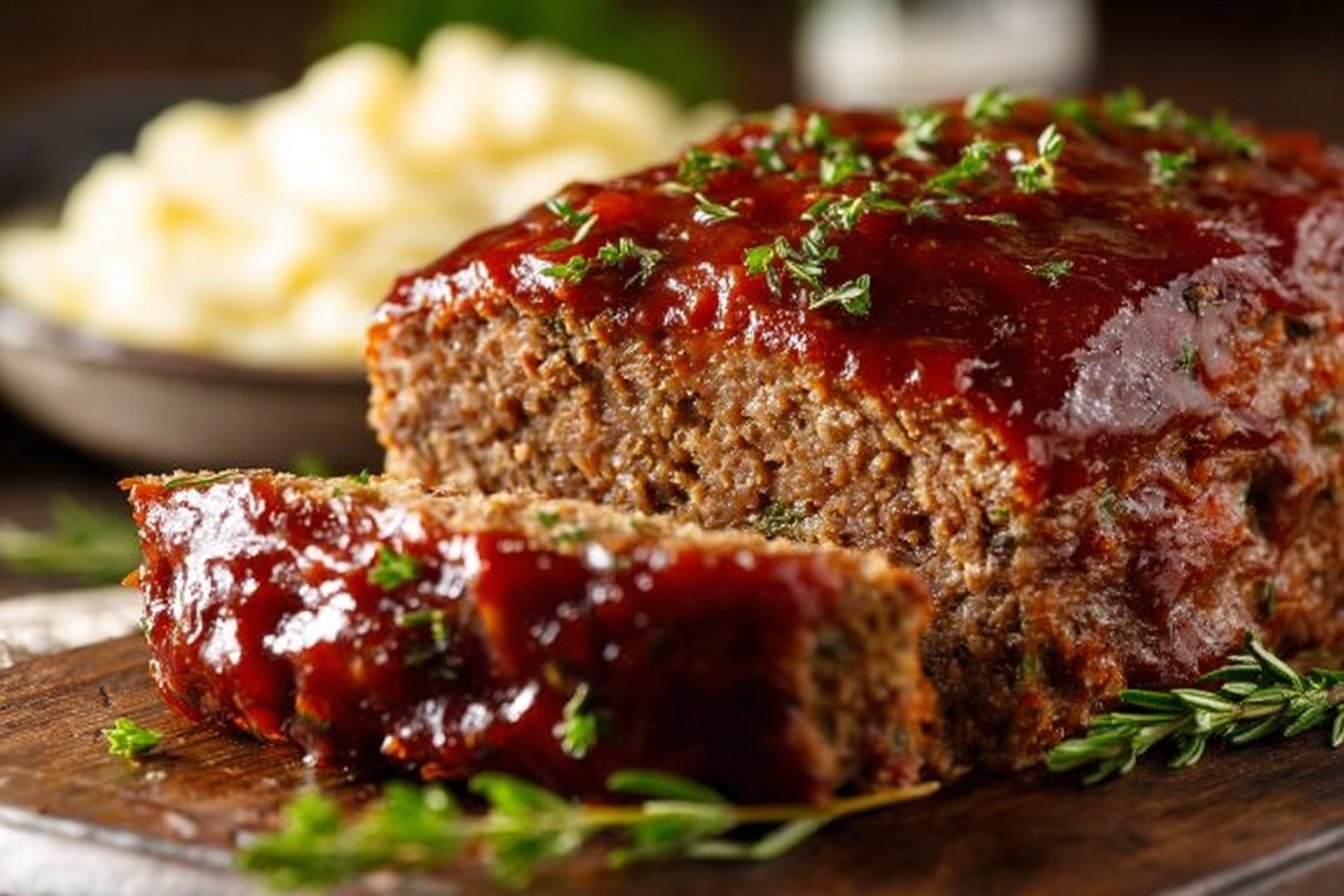Classic Meatloaf with Sweet and Tangy Glaze