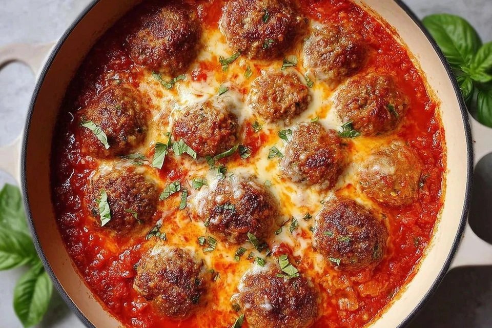 Easy Italian Meatballs with Homemade Marinara Sauce