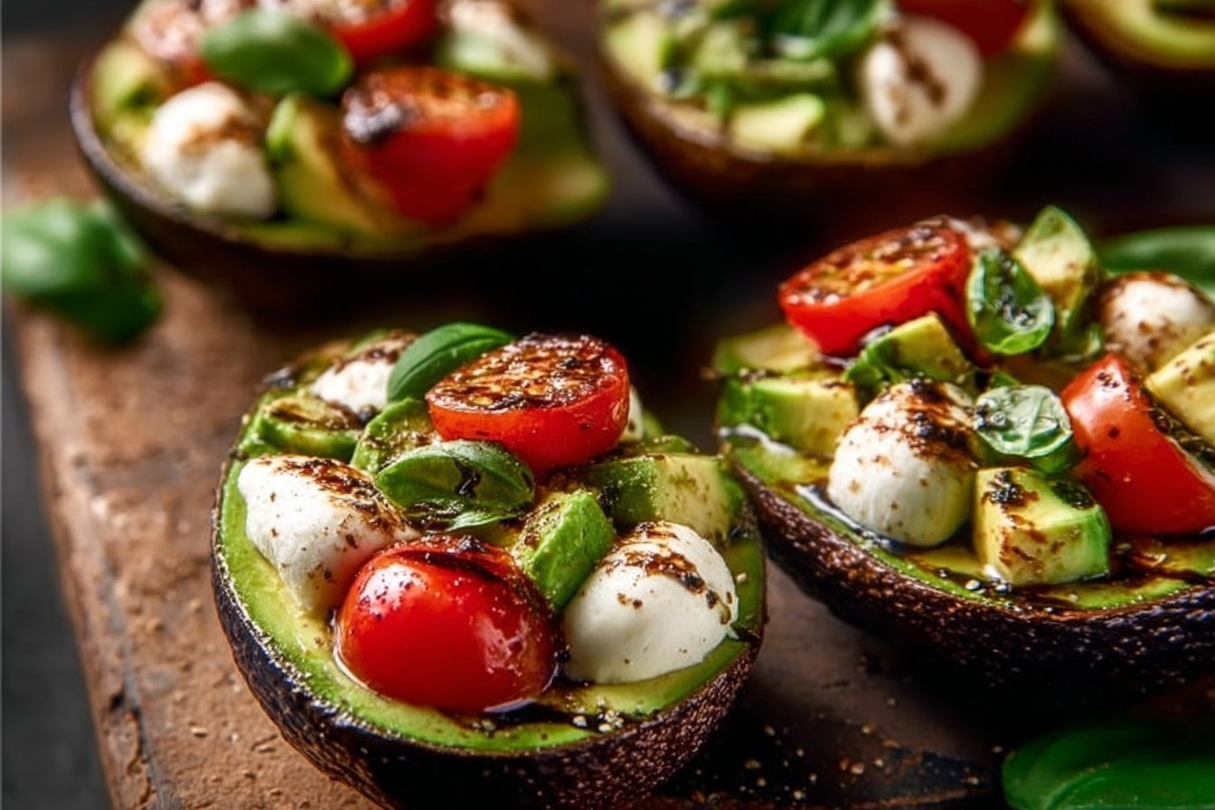 Caprese Stuffed Avocados