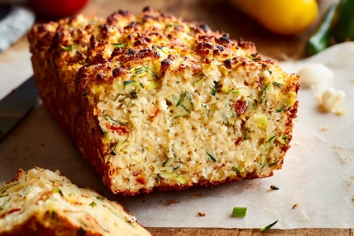Savory Zucchini Cheddar Bread