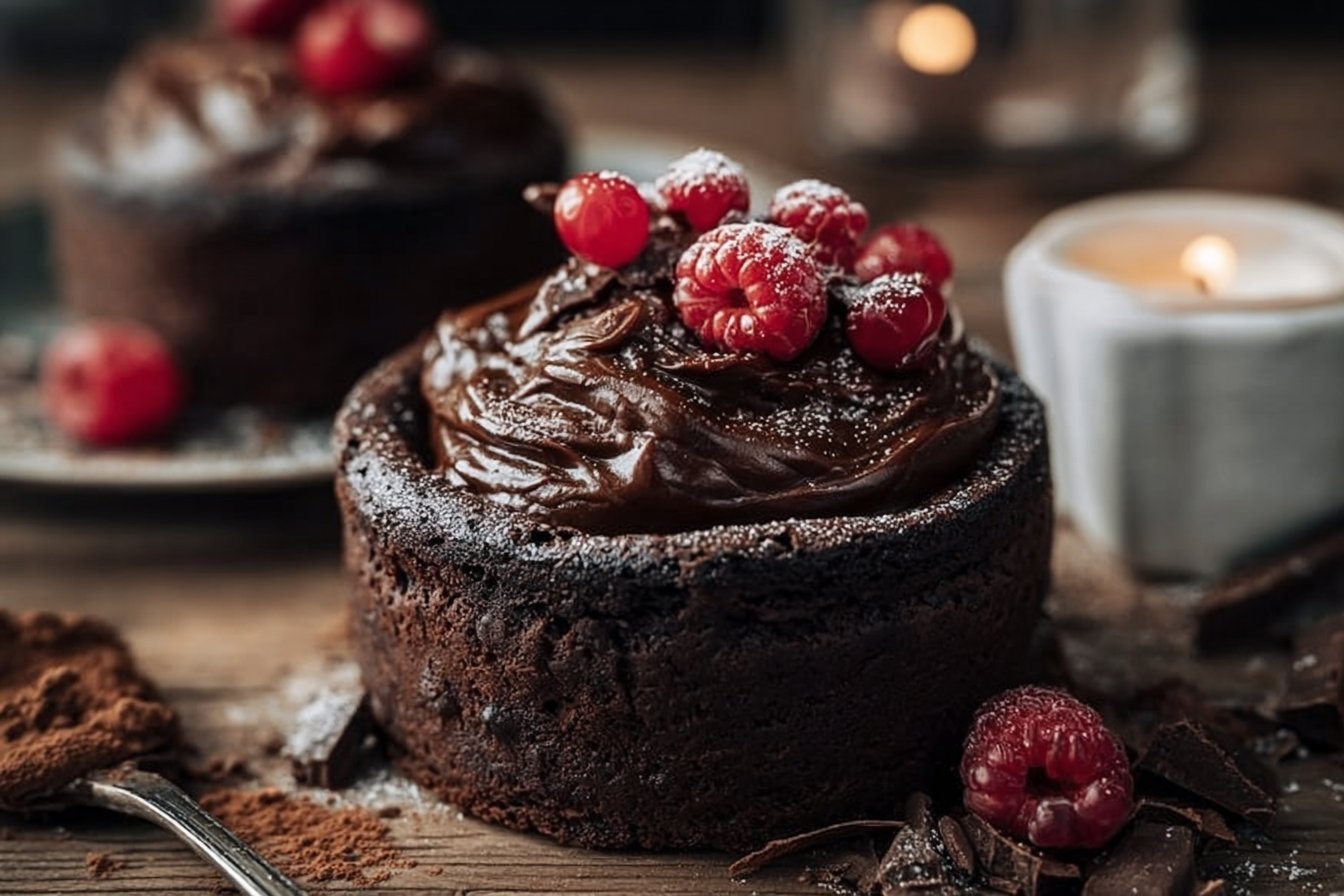 Rich Chocolate Cake for Two