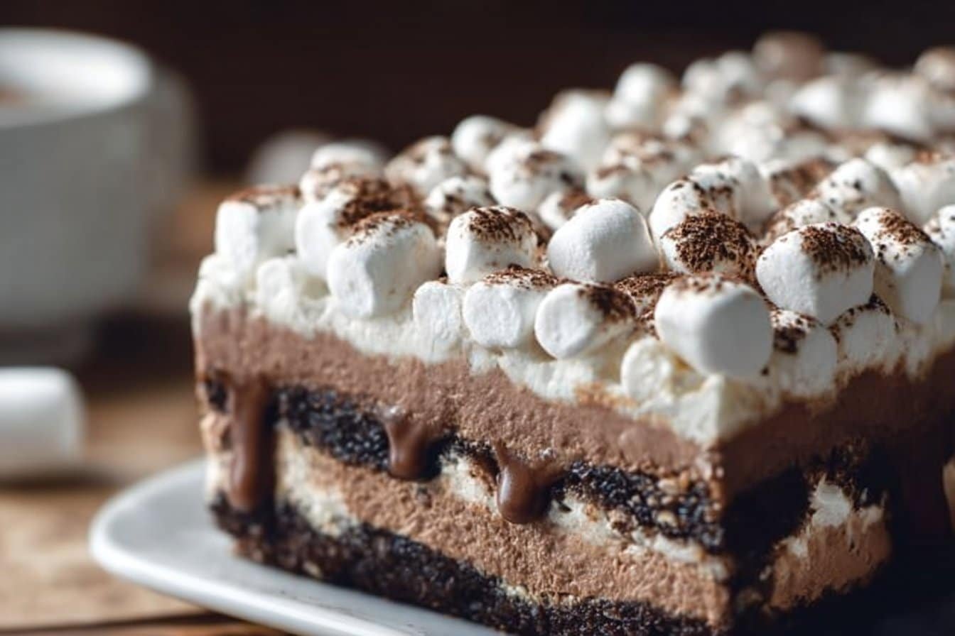 Easy Hot Chocolate Lasagna