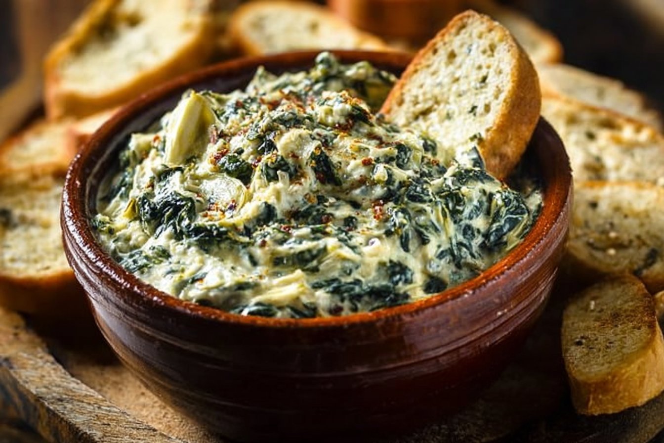 The Ultimate Slow Cooker Spinach Artichoke Dip