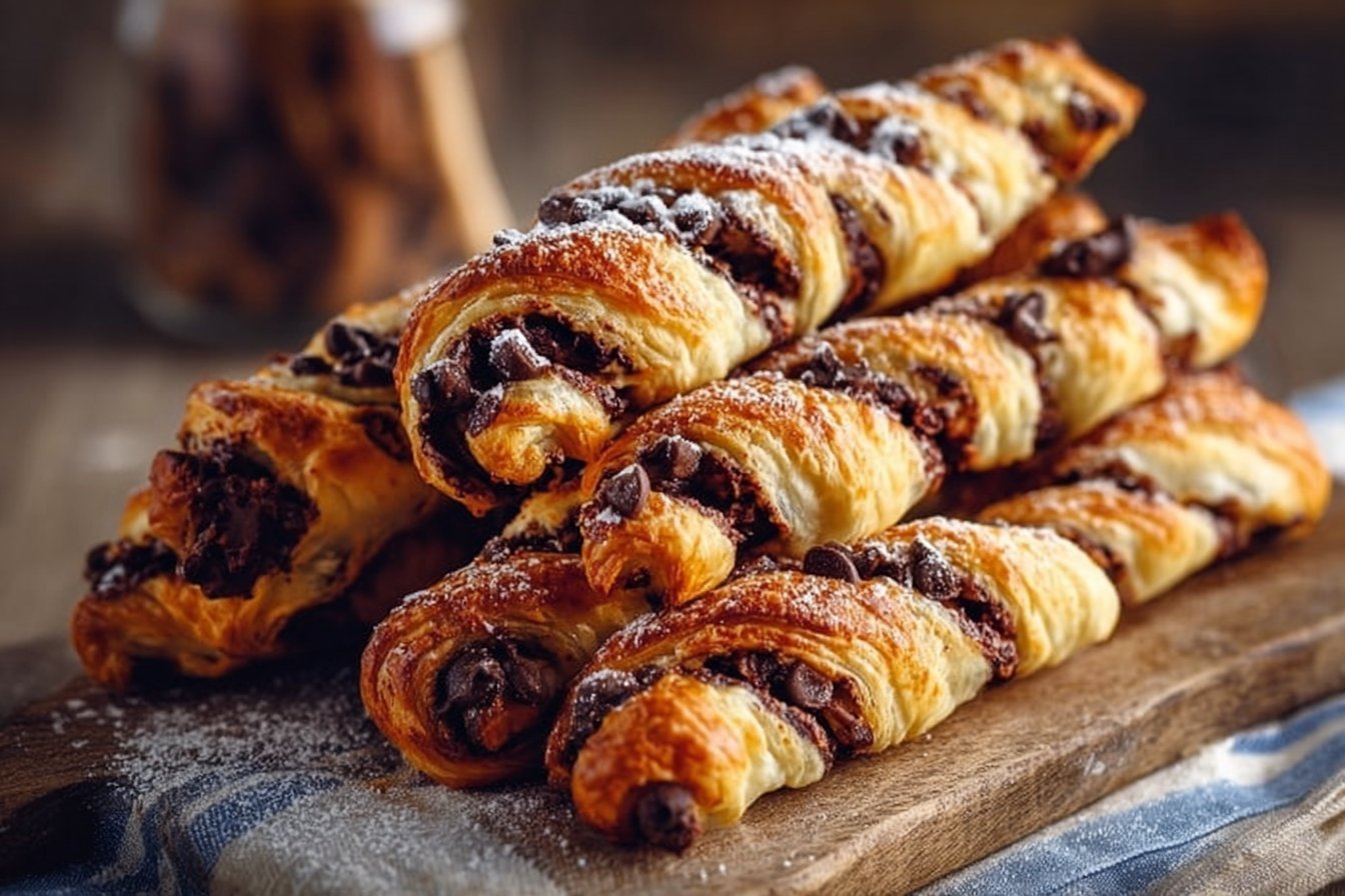 Easy Puff Pastry Chocolate Twists