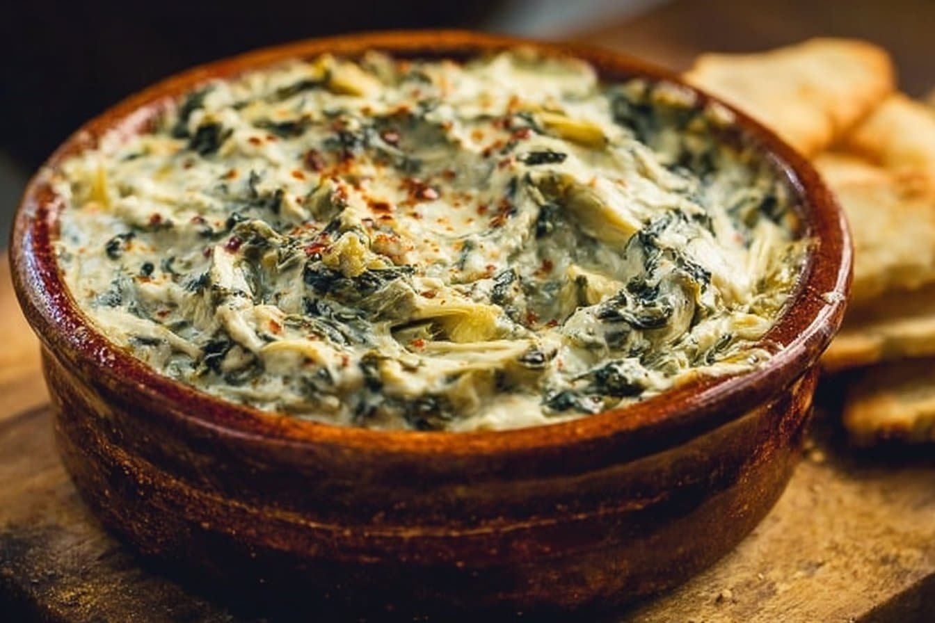 The Ultimate Slow Cooker Spinach Artichoke Dip