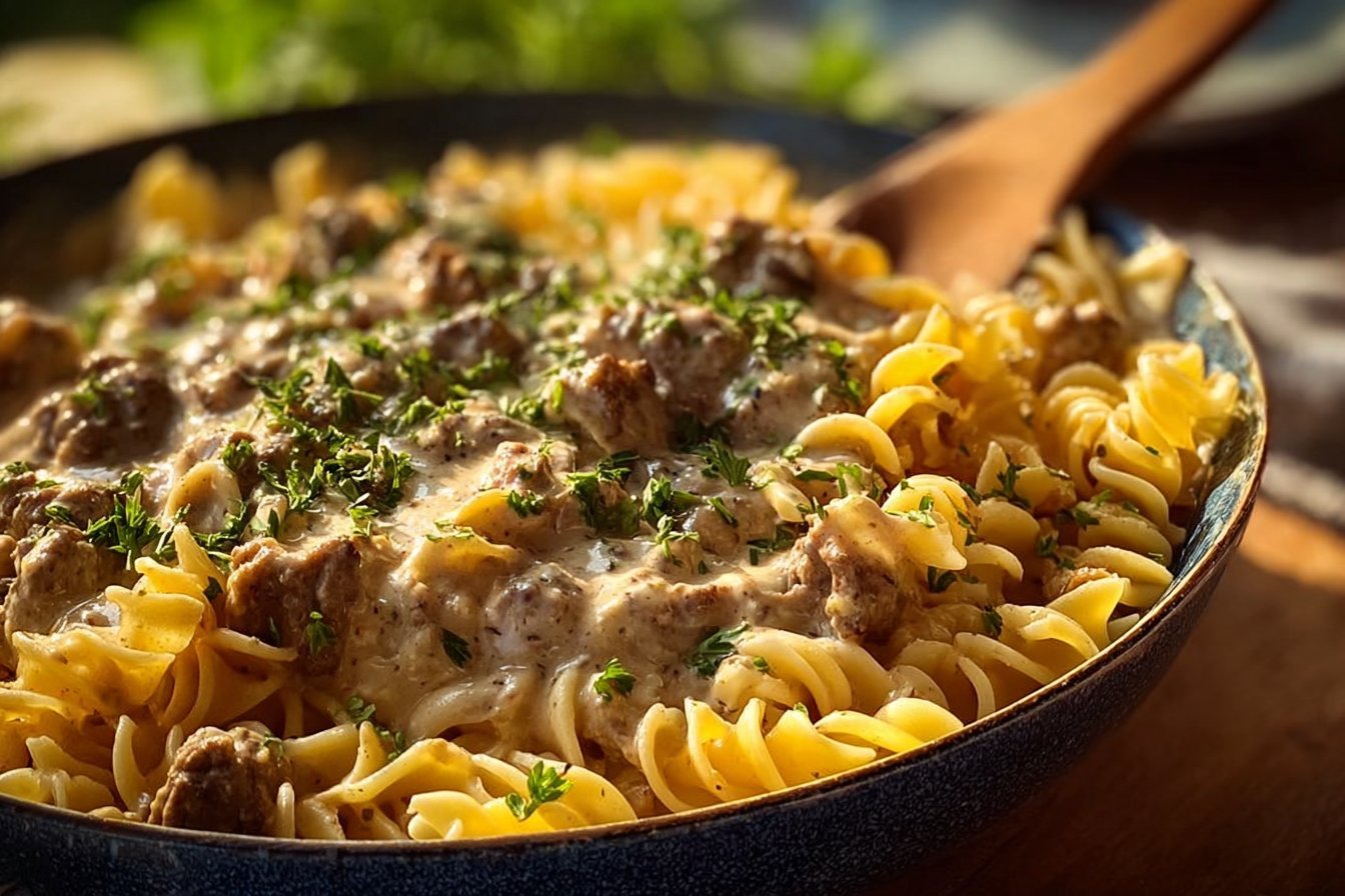 Ground Beef Stroganoff