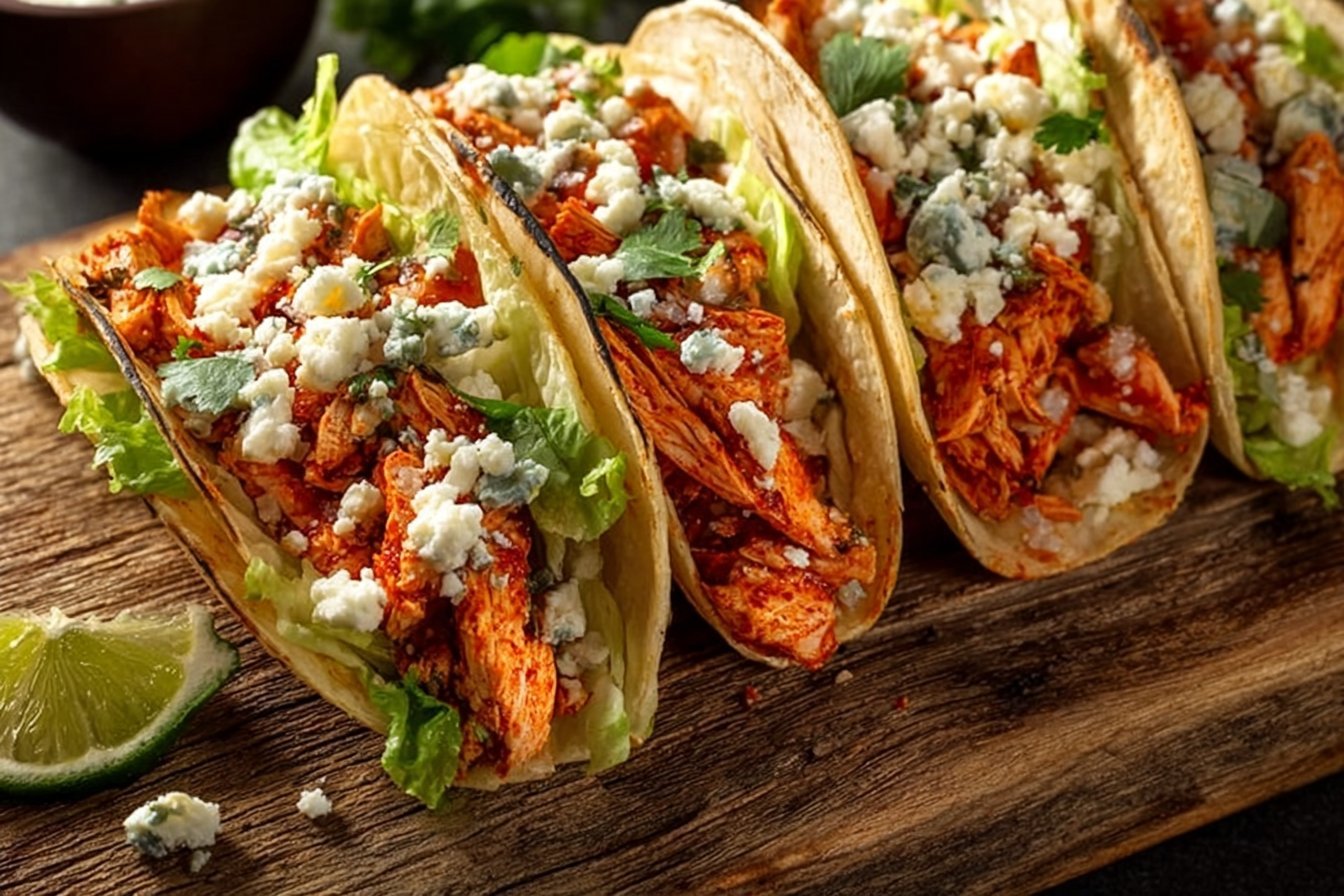 Spicy Buffalo Chicken Tacos