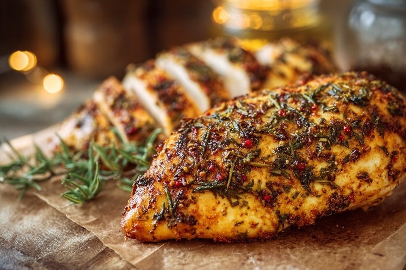 Juicy Herb-Spiced Baked Chicken Breast