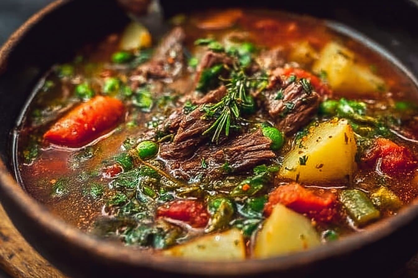 Hearty Leftover Steak Soup