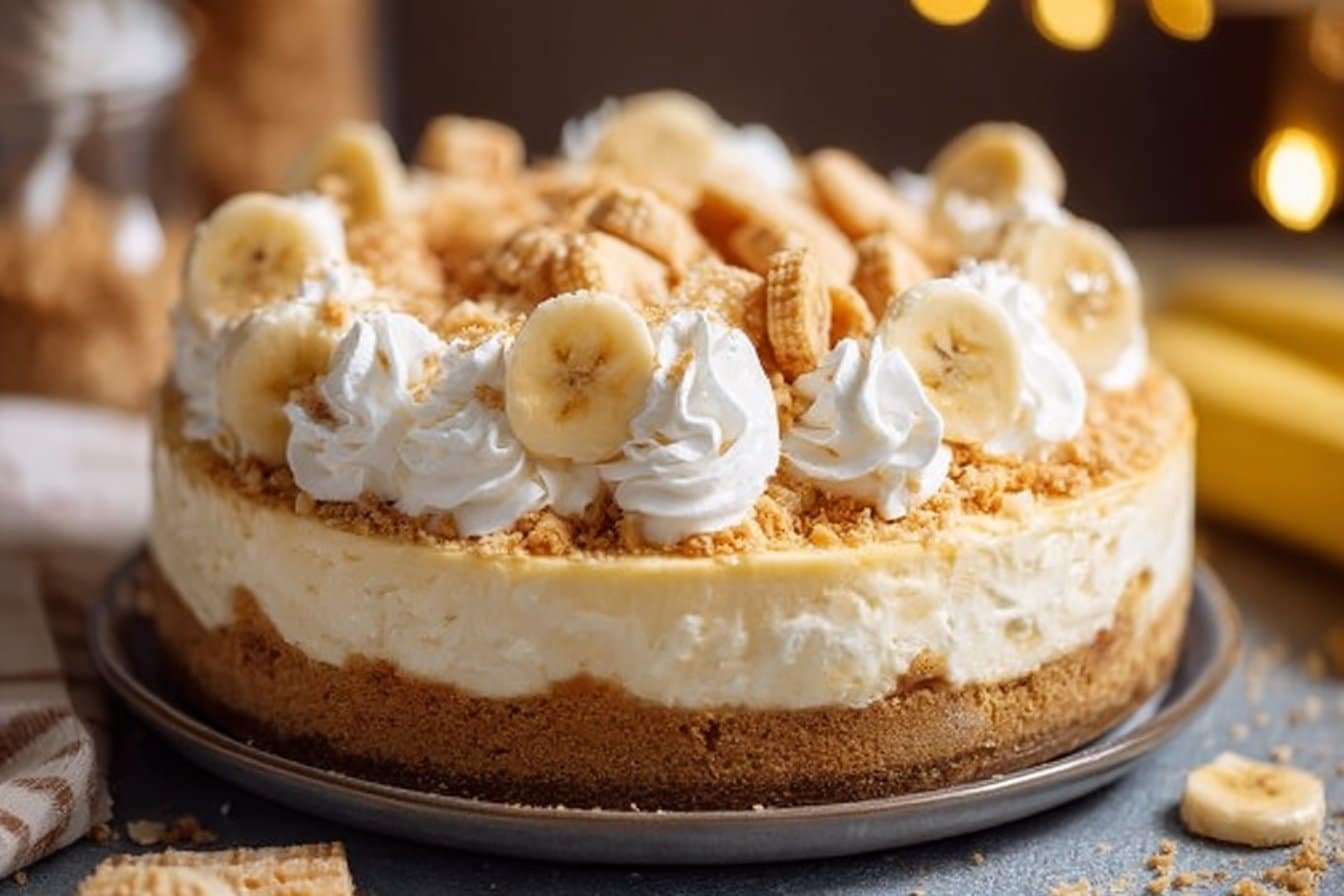 Creamy Banana Pudding Cheesecake