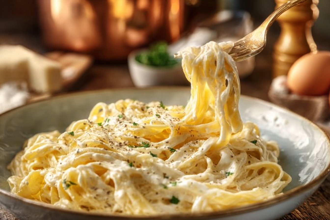 Easy Homemade Alfredo Sauce for Fettuccine Pasta