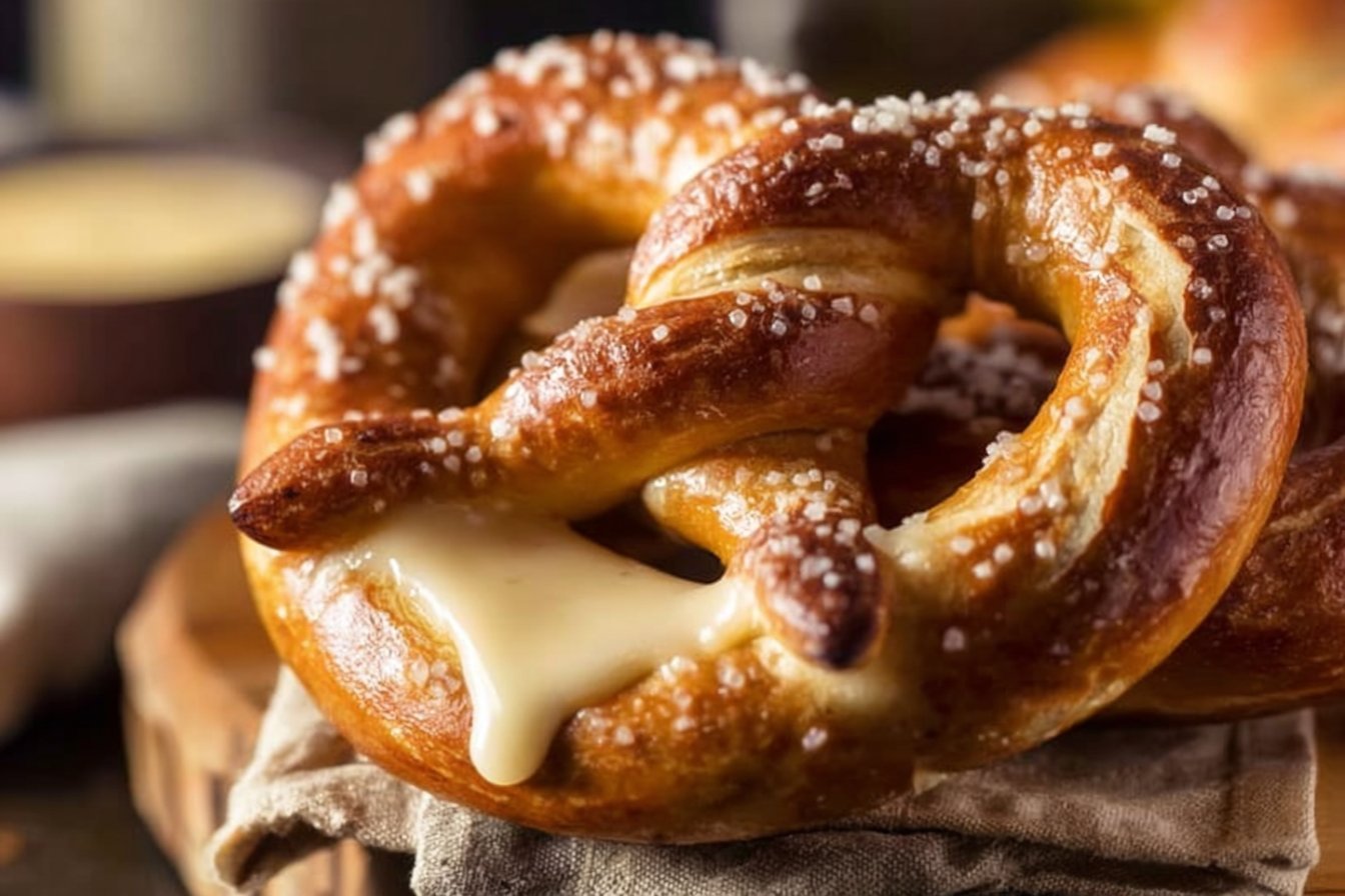 Soft Homemade Pretzels with Salted Crust