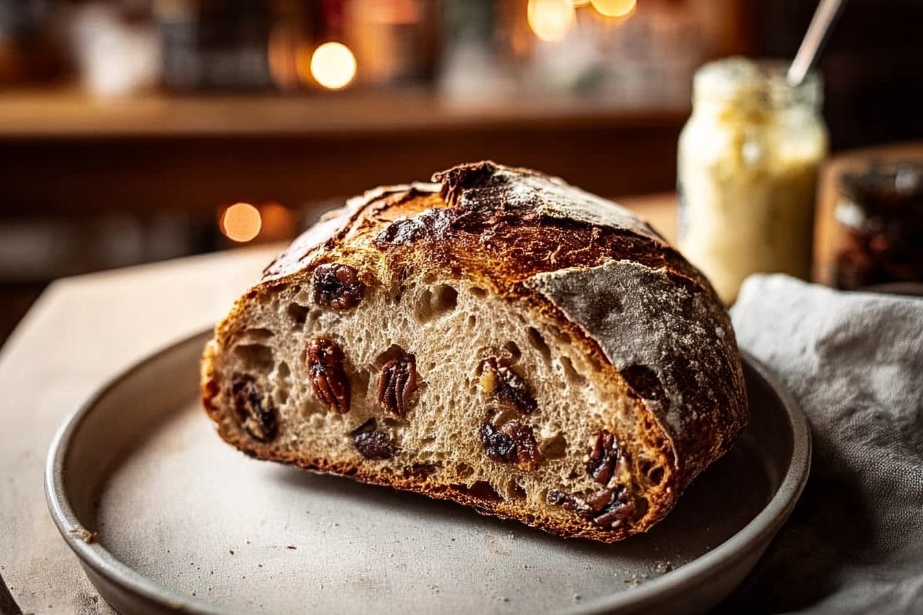 Favorite Date and Pecan Sourdough Bread