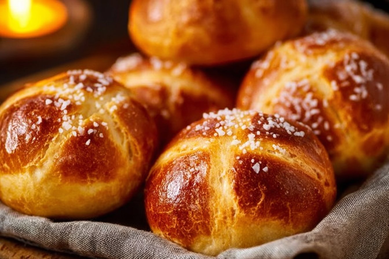 Soft Pretzel Rolls