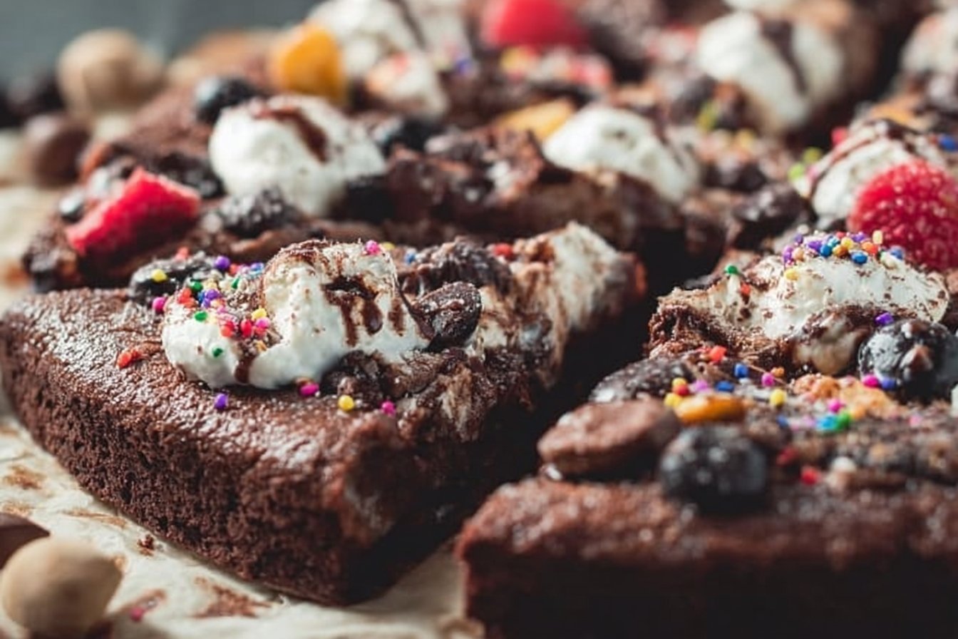 Brownie Pizza Dessert
